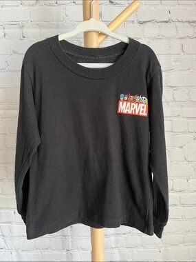 ⭐️⭐️PICK 5 / $20 Marvel Kids Black Long Sleeve Tee with Character Logo